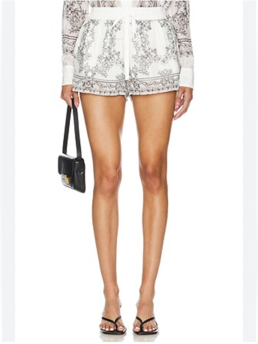 Cami NYC Oslo Short in Seaside Bandana Print Black/White Size XS